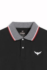 Jacquard Collar Full Polo Shirt - Harmony